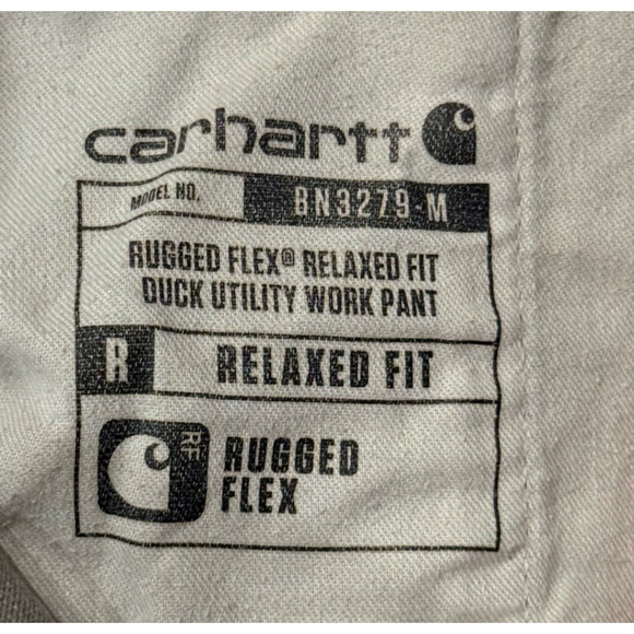 Carhartt Carpenter Pants Mens 32x28 Relaxed Fit Rugged Flex Duck BN3279-M - Picture 6 of 12